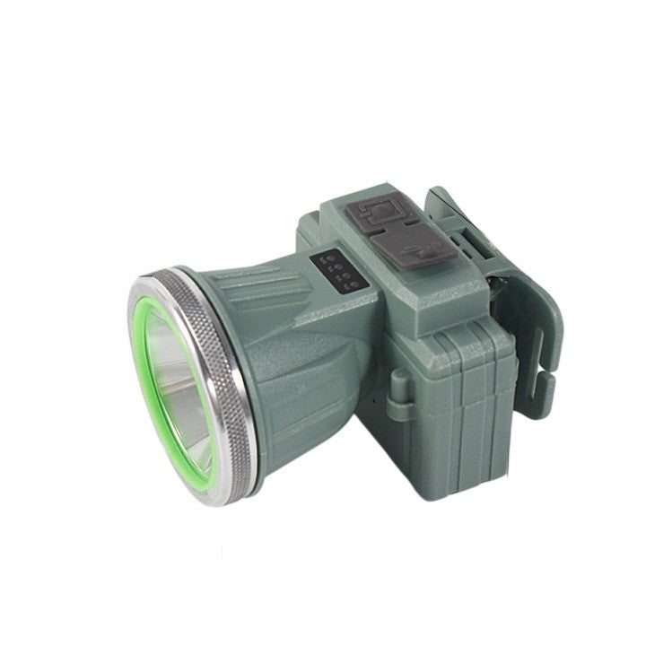 Lanterna LED de Montat pe Cap, Flippy, cu Raza Lunga de Zoom, Reincarcabila USB, Far Telescopic, Rezistent la Apa, Reglabil, pentru Pescuit in Aer Liber, Camping, Lumina Puternica, Lanterna, 8.6x7.5x6.5cm, Verde Deschis-3