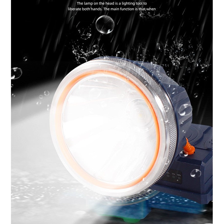Lanterna LED de Montat pe Cap, Flippy, cu Raza Lunga de Zoom, Reincarcabila USB, Far Telescopic, Rezistent la Apa, Reglabil, pentru Pescuit in Aer Liber, Camping, Lumina Puternica, Lanterna, 10.5x8x6.5 cm, Gri-7