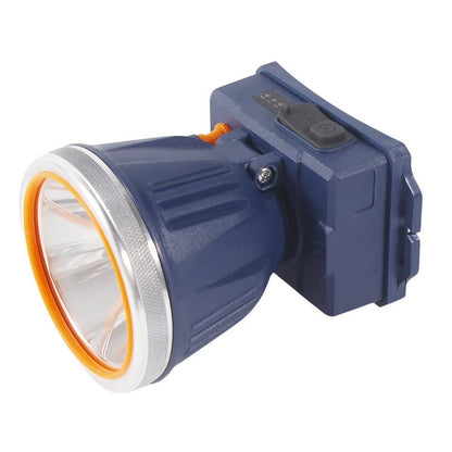 Lanterna LED de Montat pe Cap, Flippy, cu Raza Lunga de Zoom, Reincarcabila USB, Far Telescopic, Rezistent la Apa, Reglabil, pentru Pescuit in Aer Liber, Camping, Lumina Puternica, Lanterna, 10.5x8x6.5 cm, Albastru-0