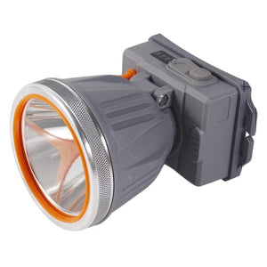 Lanterna LED de Montat pe Cap, Flippy, cu Raza Lunga de Zoom, Reincarcabila USB, Far Telescopic, Rezistent la Apa, Reglabil, pentru Pescuit in Aer Liber, Camping, Lumina Puternica, Lanterna, 10.5x8x6.5 cm, Gri-0