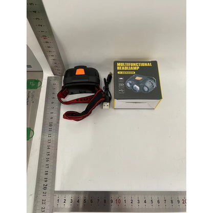 Lanterna pentru Cap, Flippy, Multifunctionala, Neagra-1