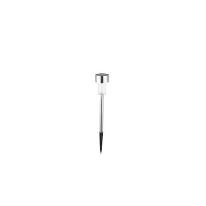 Lampa solara Led decorativa pentru gradina, Argintie, Flippy, Lumina Alb Rece-0