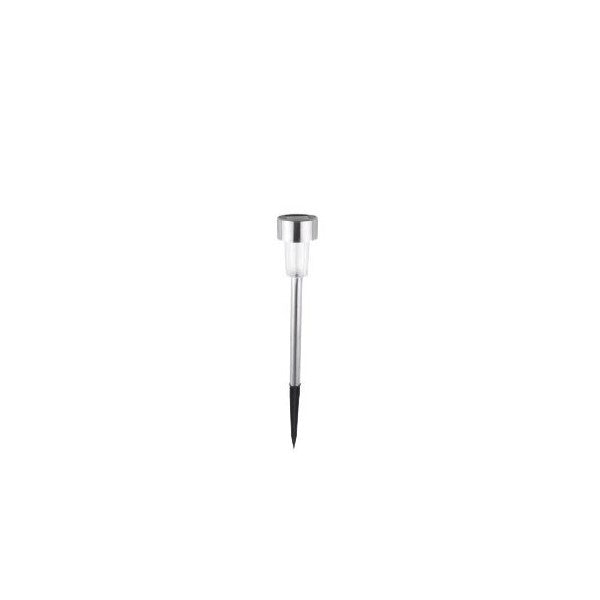 Lampa solara Led decorativa pentru gradina, Argintie, Flippy, Lumina Alb Rece-0