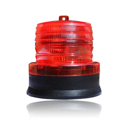 LED rosu intermitent de atentionare cu incarcare solara Flippy, 1.2 V, rezistent la apa IP65, panou solar incorporat, 11.5 x 11.6 cm, rosu-1