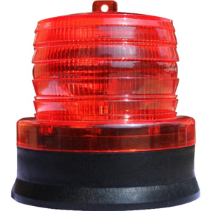 LED rosu intermitent de atentionare cu incarcare solara Flippy, 1.2 V, rezistent la apa IP65, panou solar incorporat, 11.5 x 11.6 cm, rosu-0