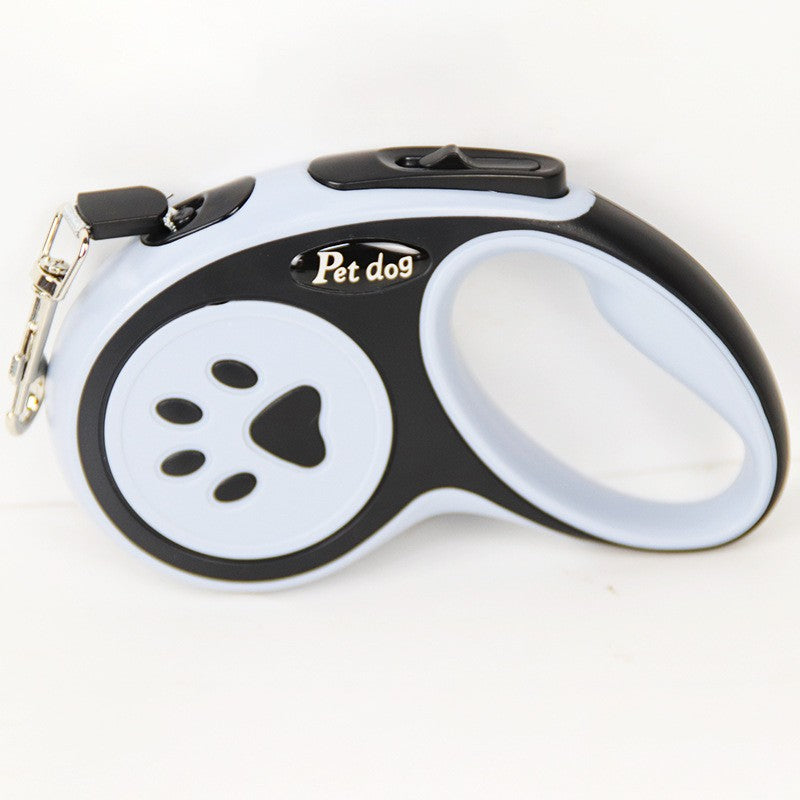 Lesa Automata Retractabila, Flippy, pentru Caini, 3m, 20 kg, ABS, Negru/Bleu, 8x12x4 cm-4