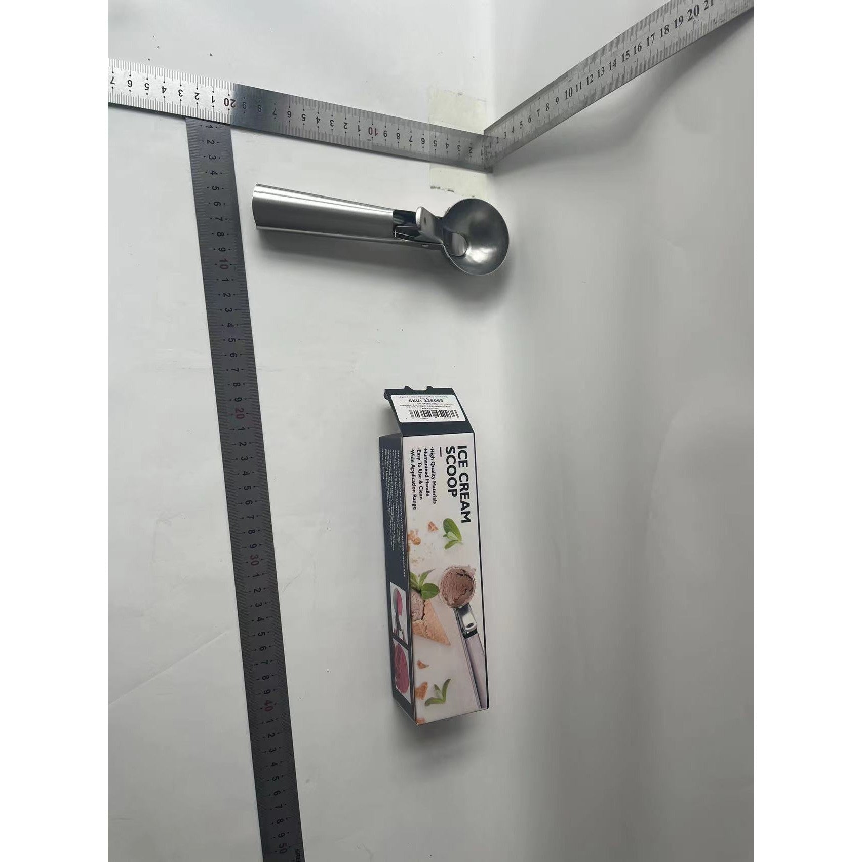 Lingura dozatoare inghetata Flippy,  Cool Serving, inox, gri-5