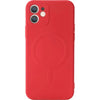 Husa protectie Flippy compatibila cu iPhone 14 Pro Max, Liquid MagSafe, ring-shaped, magnetica, Rosu-0
