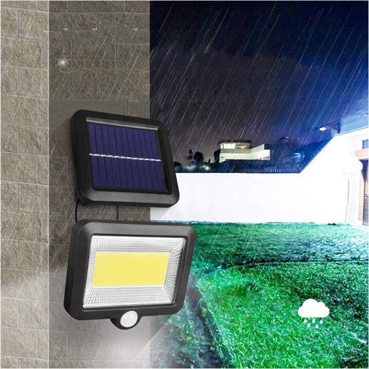Lumina cu incarcare solara, 100 LED cu 1 grila pe inductie, montaj pe perete, Flippy-5