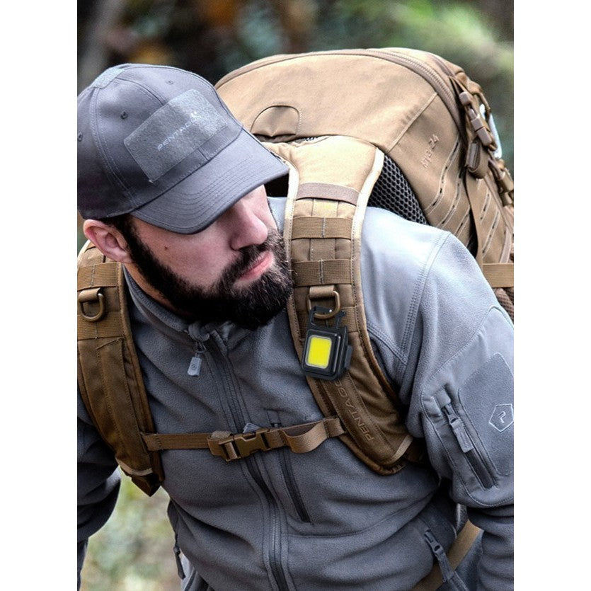 Lanterna de buzunar tip breloc, 30 LED-uri, incarcare prin usb Type C, pentru exterior, camping, alpinism, ciclism, Flippy-1
