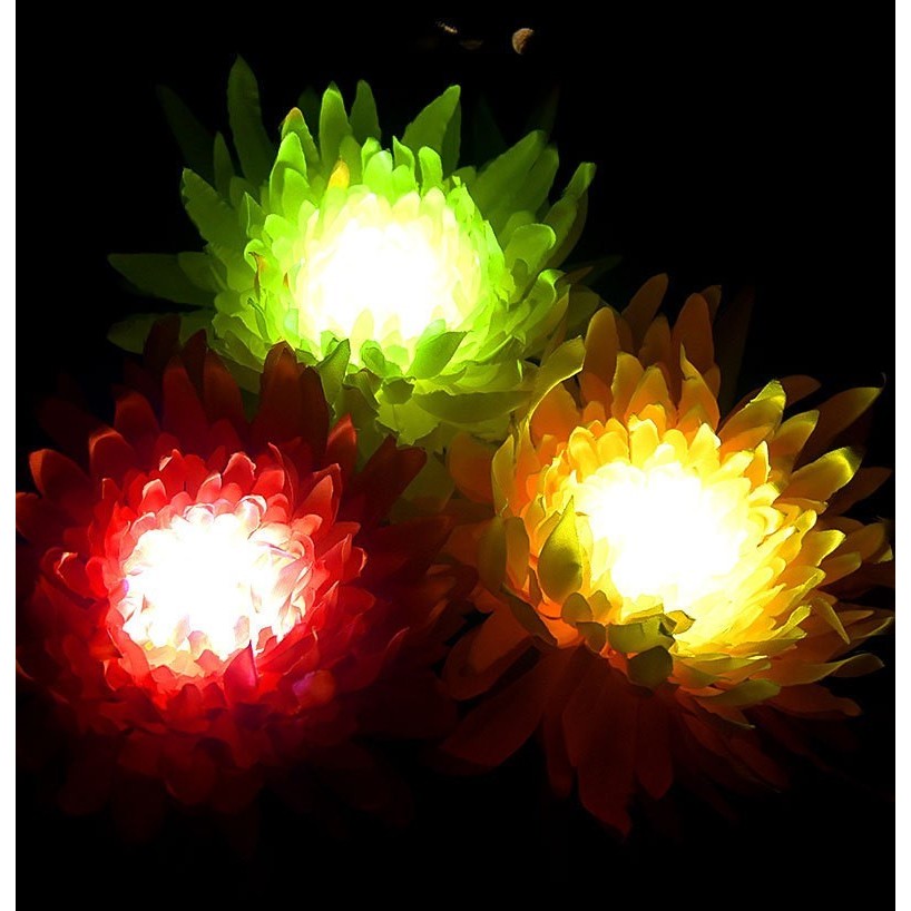 Lampa Solara LED tip Crizantema cu o floare pentru Gradina, Inaltime 80 cm, Flippy-2