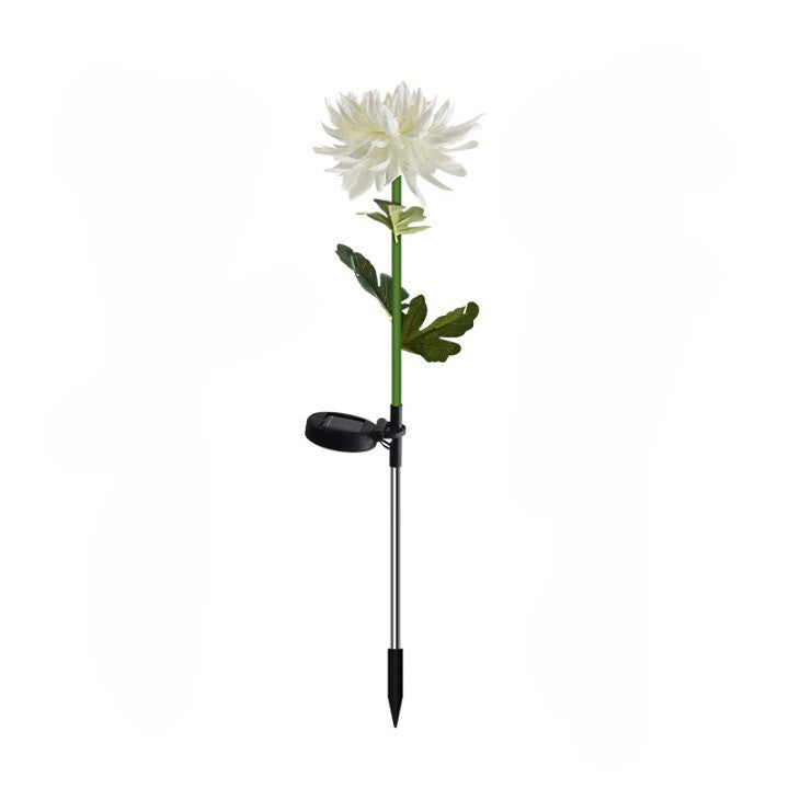 Lampa Solara LED tip Crizantema cu o floare pentru Gradina, Inaltime 80 cm, Flippy-0