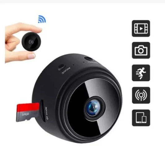 Cameră Mini Supraveghere – HD1080p, WiFi, Detecție Mișcare, Viziune Nocturnă