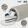 Geanta pentru Spalare Incaltaminte, Flippy, pentru Masina de Spalat, cu Fibre Pufoase in Interior, cu Fermoar, Curatare 360 de Grade, 39x19 cm, Gri deschis-0