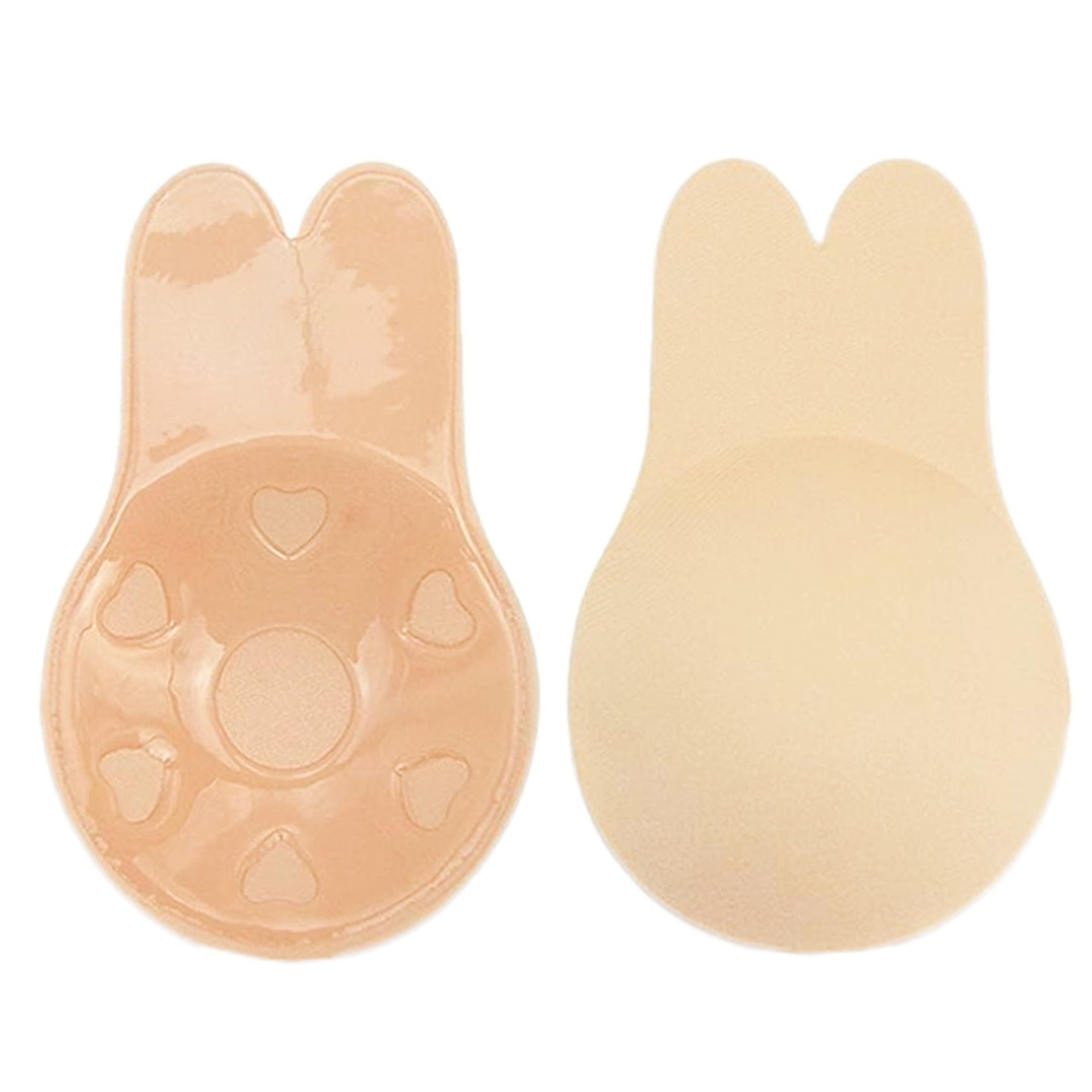 Sutien Invizibil cu Silicon Autoadeziv, Flippy, Efect de Push-Up, Fara Bretele, Reutilizabil, Liftup, Marime Universala, 10.5 cm, Bej-0
