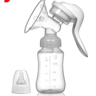 Pompa de San Manuala Multifunctionala, Flippy, Portabila, cu Tetina pentru Biberon, Anti-Scurgere, Anti-Reflux, 18.5x6 cm, 150 mL, Silicon, Recipient Transparent, Alb-0