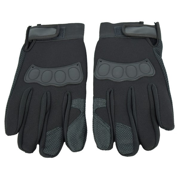 Manusi cu elemente de protectie, cu destinatie Moto, ATV, SSV, QUAD, culoare Neagra-0