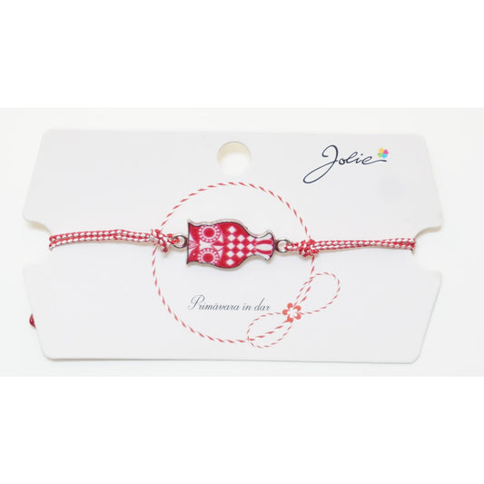 Martisor Bratara Traditionala, Pandantive Aprox 2 cm, Model 4-0