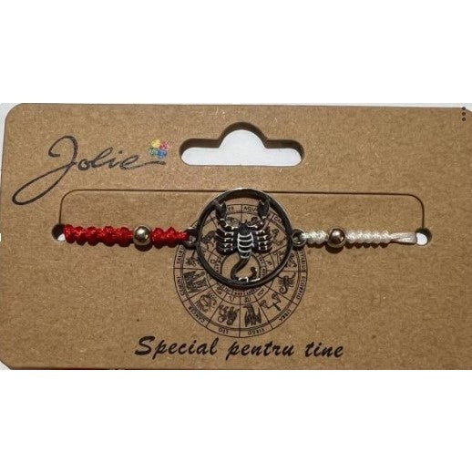 Martisor bratara zodiac, Jolie, 5x9 cm, Scorpion-0