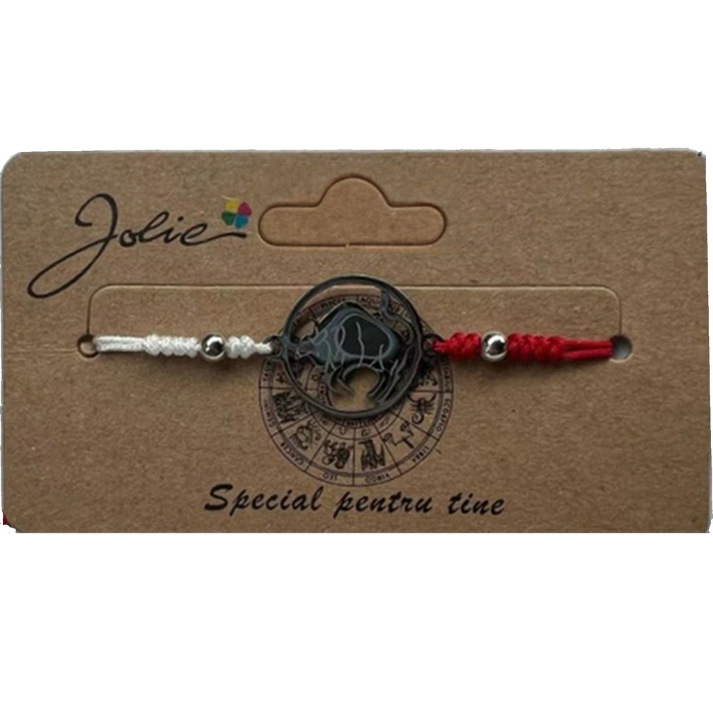 Martisor bratara zodiac, Jolie, 5x9 cm, Taur-0