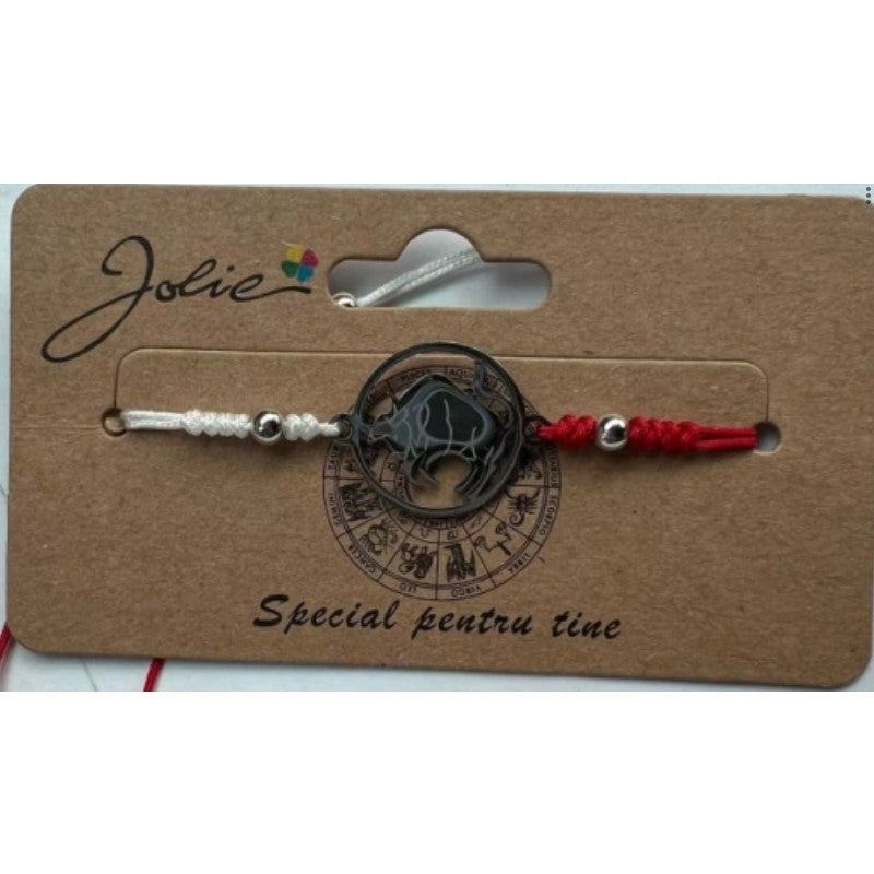 Martisor bratara zodiac, Jolie, 5x9 cm, Taur-1