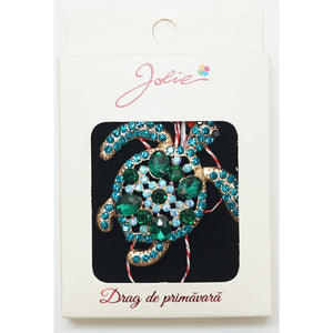 Martisor Brosa Medie, Multicolora, Dimensiune Brosa Aprox 5 cm, Material Metal, Model 1-0
