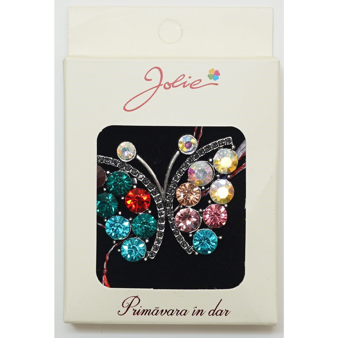 Martisor Brosa Medie, Multicolora, Dimensiune Brosa Aprox 5 cm, Material Metal, Model 10-0