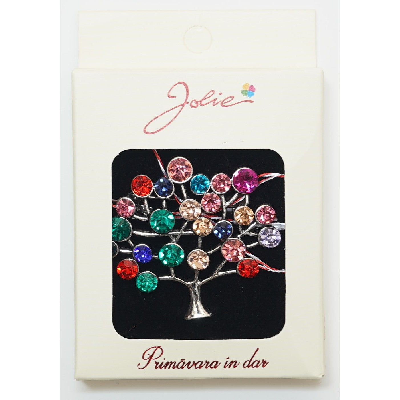 Martisor Brosa Medie, Multicolora, Dimensiune Brosa Aprox 5 cm, Material Metal, Model 11-0