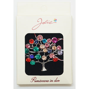 Martisor Brosa Medie, Multicolora, Dimensiune Brosa Aprox 5 cm, Material Metal, Model 11-0