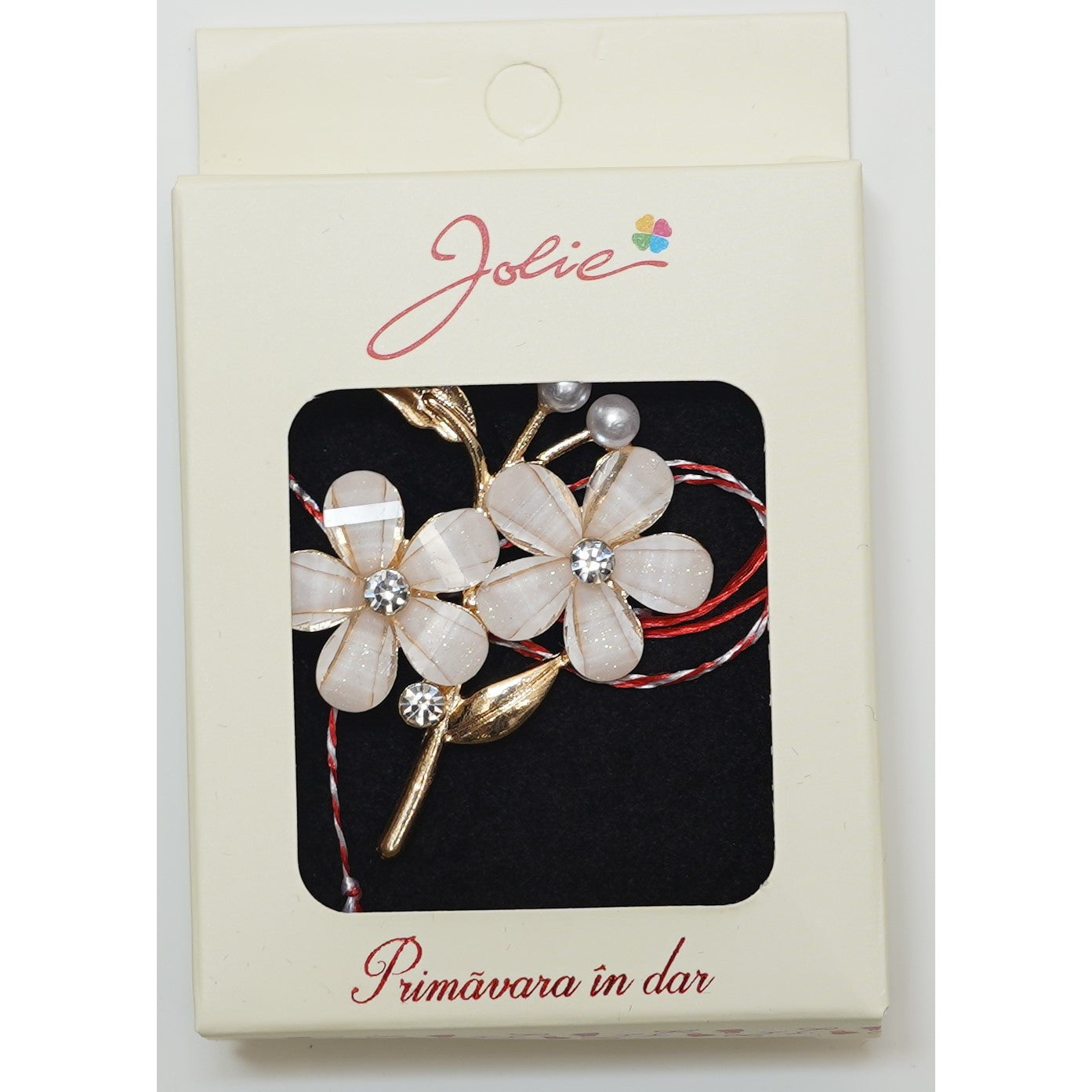 Martisor Brosa Medie, Multicolora, Dimensiune Brosa Aprox 5 cm, Material Metal, Model 12-0