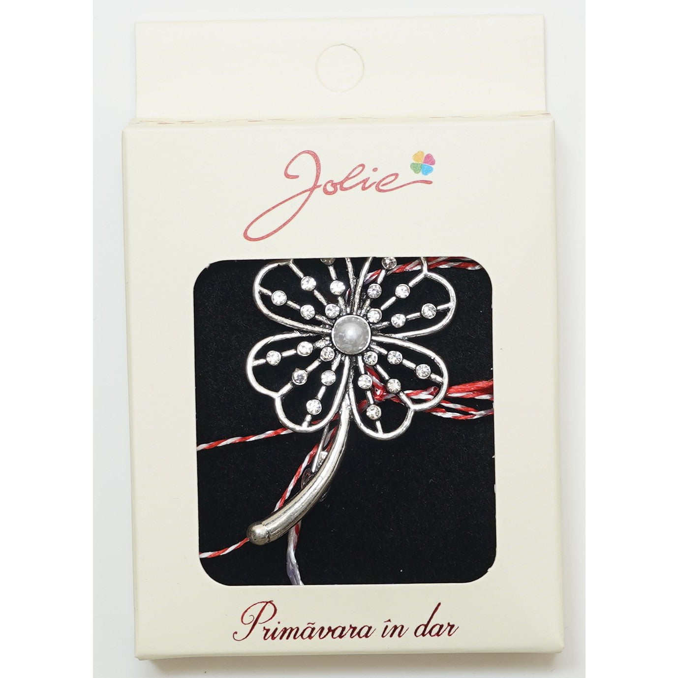 Martisor Brosa Medie, Multicolora, Dimensiune Brosa Aprox 5 cm, Material Metal, Model 17-0