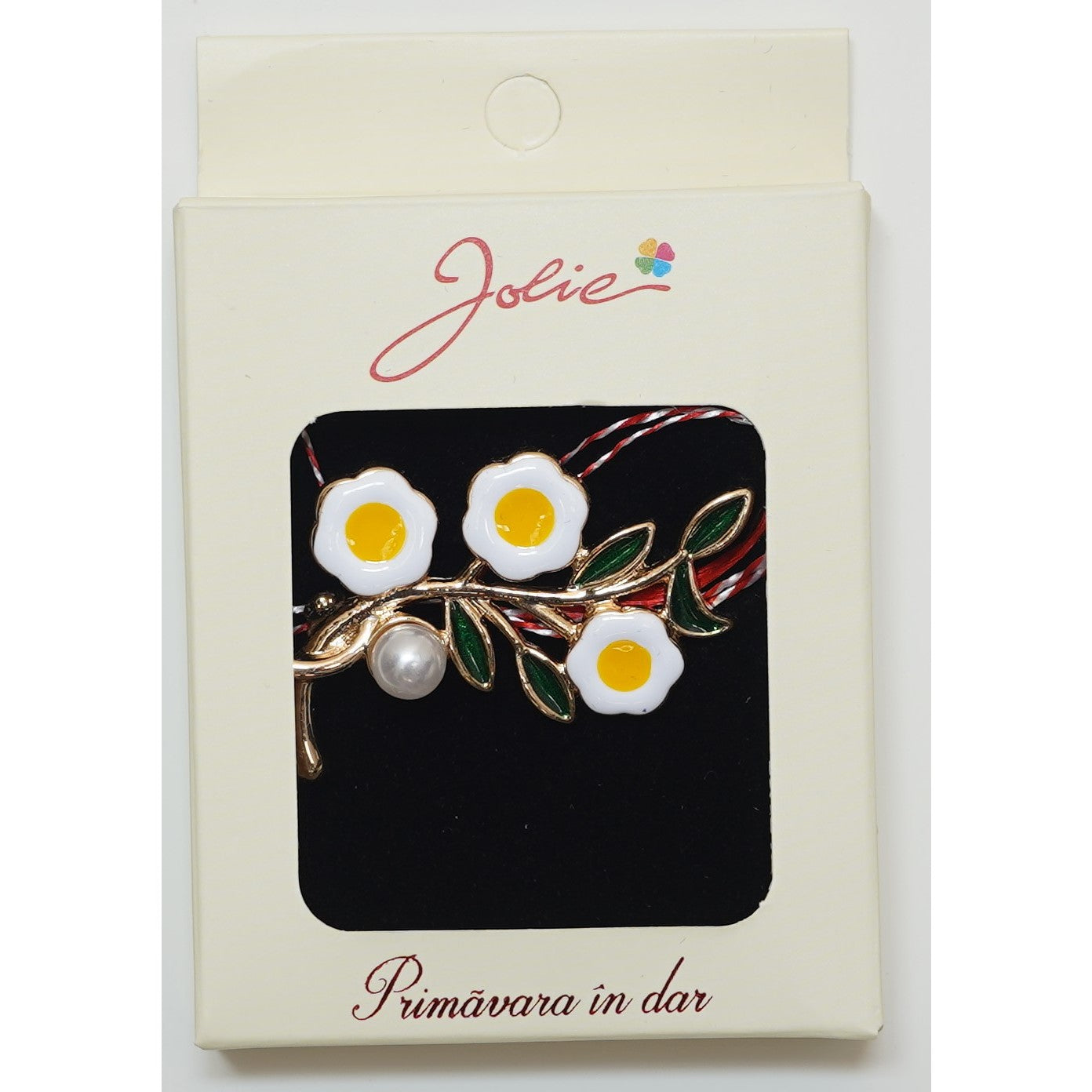 Martisor Brosa Medie, Multicolora, Dimensiune Brosa Aprox 5 cm, Material Metal, Model 18-0