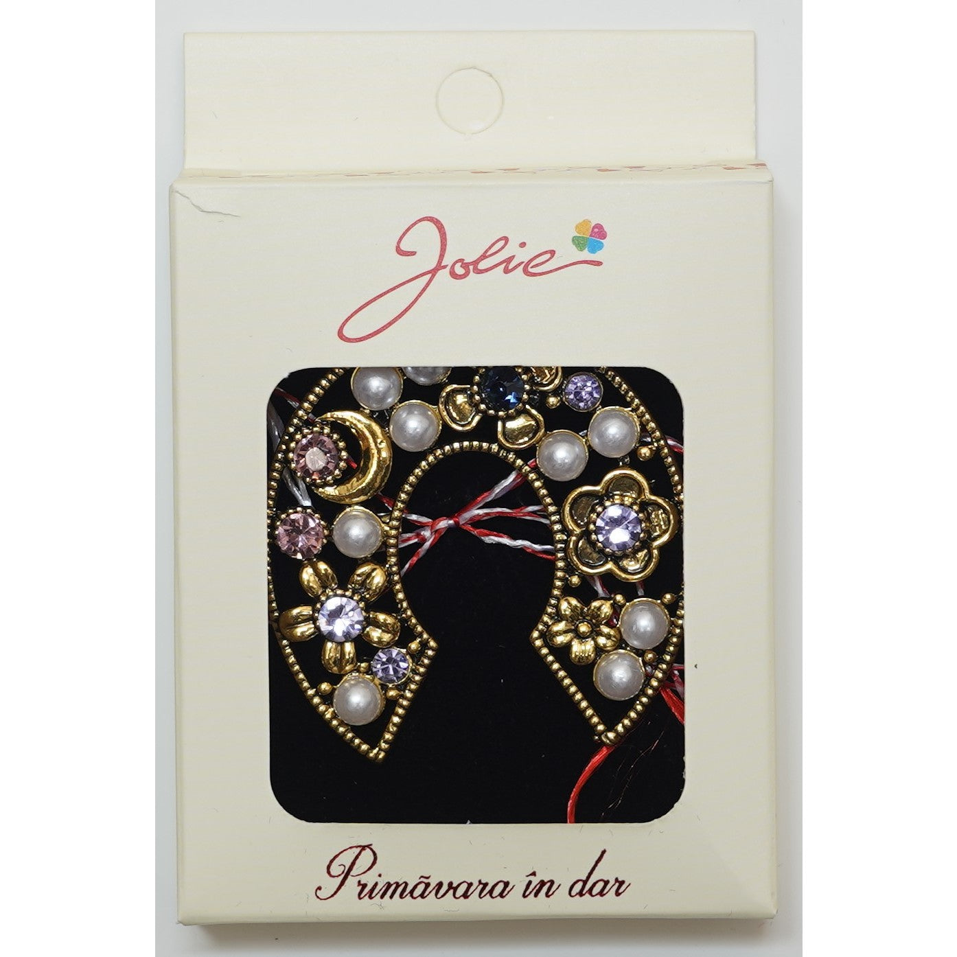 Martisor Brosa Medie, Multicolora, Dimensiune Brosa Aprox 5 cm, Material Metal, Model 4-0