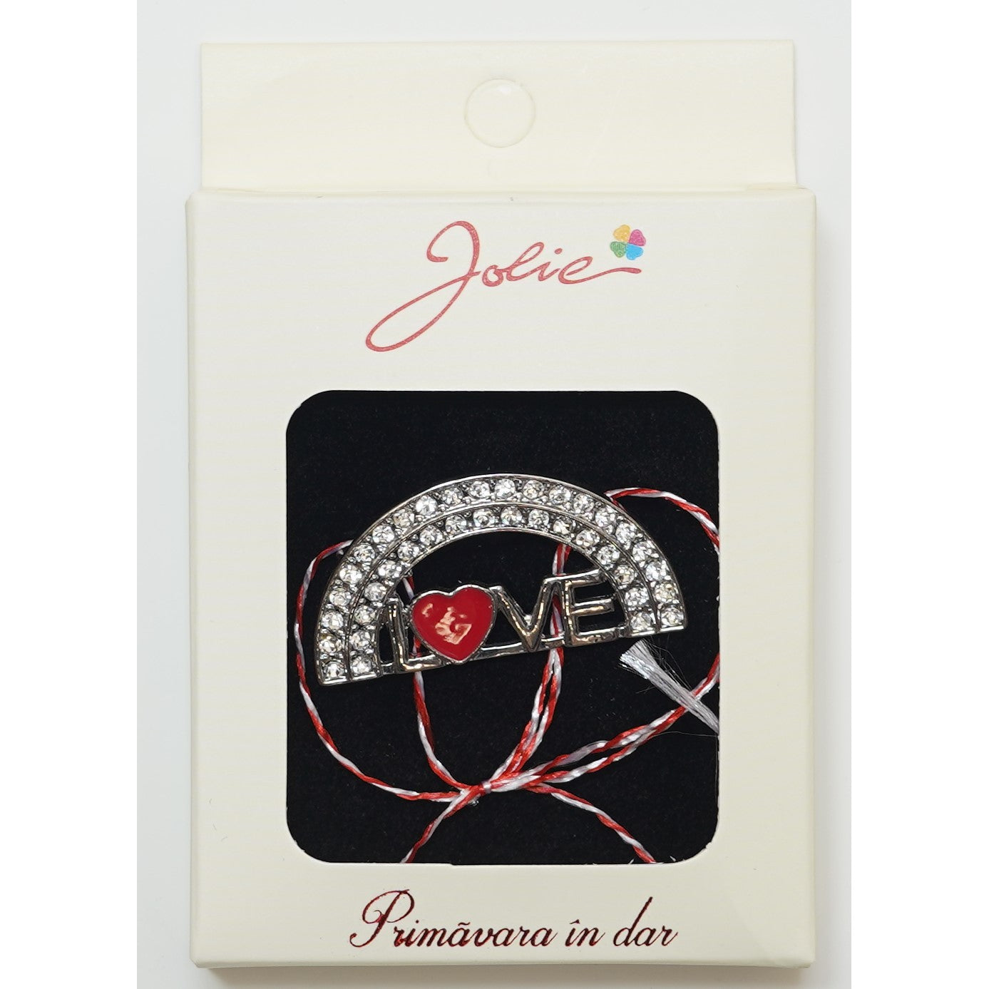 Martisor Brosa Medie, Multicolora, Dimensiune Brosa Aprox 5 cm, Material Metal, Model 7-0