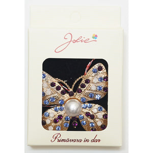 Martisor Brosa Medie, Multicolora, Dimensiune Brosa Aprox 5 cm, Material Metal, Model 8-0