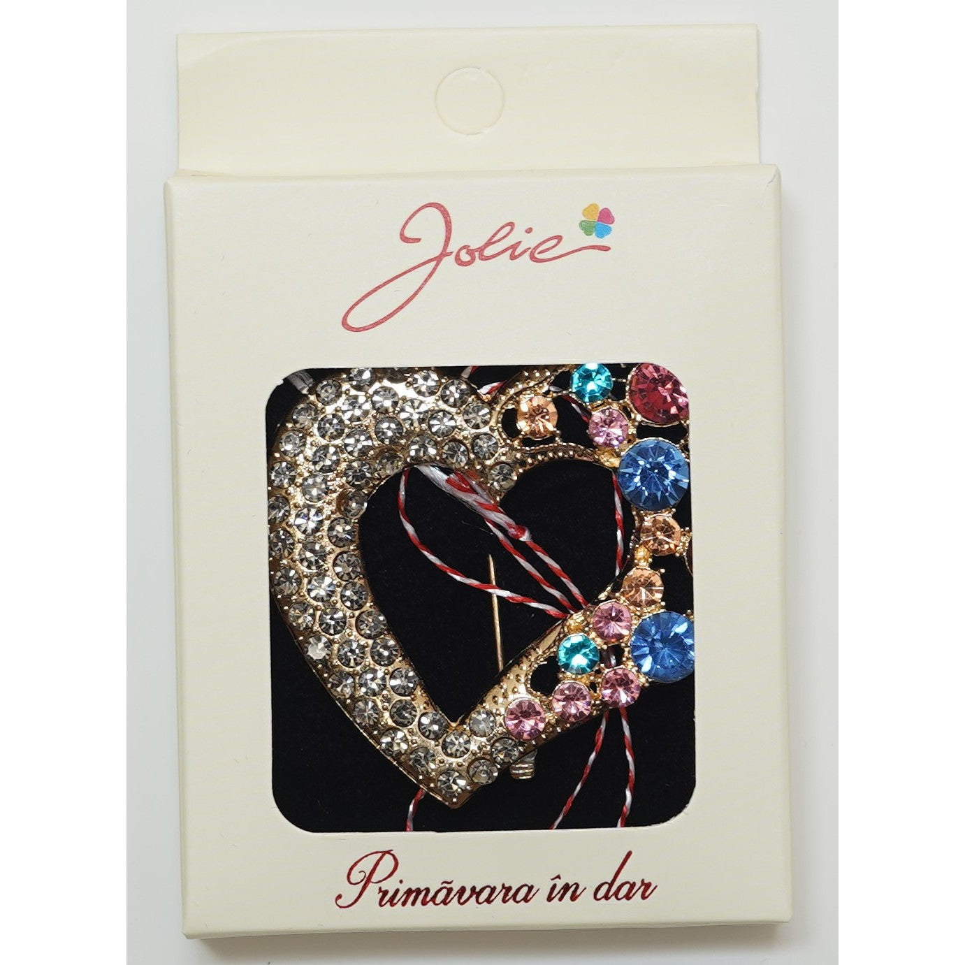Martisor Brosa Medie, Multicolora, Dimensiune Brosa Aprox 5 cm, Material Metal, Model 9-0