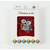 Martisor Brosa Mica in Cutie, Dimensiune Brosa 2.5-3 cm, Material Metal, Model Bufnita "Sotia mea iubita"-0