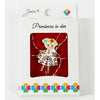 Martisor Brosa Mica in Cutie, Dimensiune Brosa 2.5-3 cm, Material Metal, Model Fetita Tradtionala-0