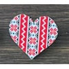 Martisor Brosa Mica in Cutie, Dimensiune Brosa 2.5-3 cm, Material Metal, Model Inima Traditionala-0