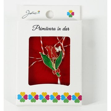 Martisor Brosa Mica in Cutie, Dimensiune Brosa 2.5-3 cm, Material Metal, Model Lalea-0