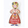 Martisor Brosa Mica in Cutie, Dimensiune Brosa 2.5-3 cm, Material Metal, Model "Mandra de tara mea"-0