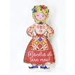 Martisor Brosa Mica in Cutie, Dimensiune Brosa 2.5-3 cm, Material Metal, Model "Mandra de tara mea"-0