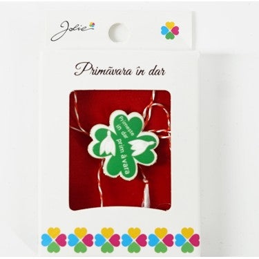 Martisor Brosa Mica in Cutie, Dimensiune Brosa 2.5-3 cm, Material Metal, Model Primeste Primavara in Dar-0