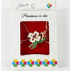 Martisor Brosa Mica in Cutie, Dimensiune Brosa 2.5-3 cm, Material Metal, Model Trifoi alb-0