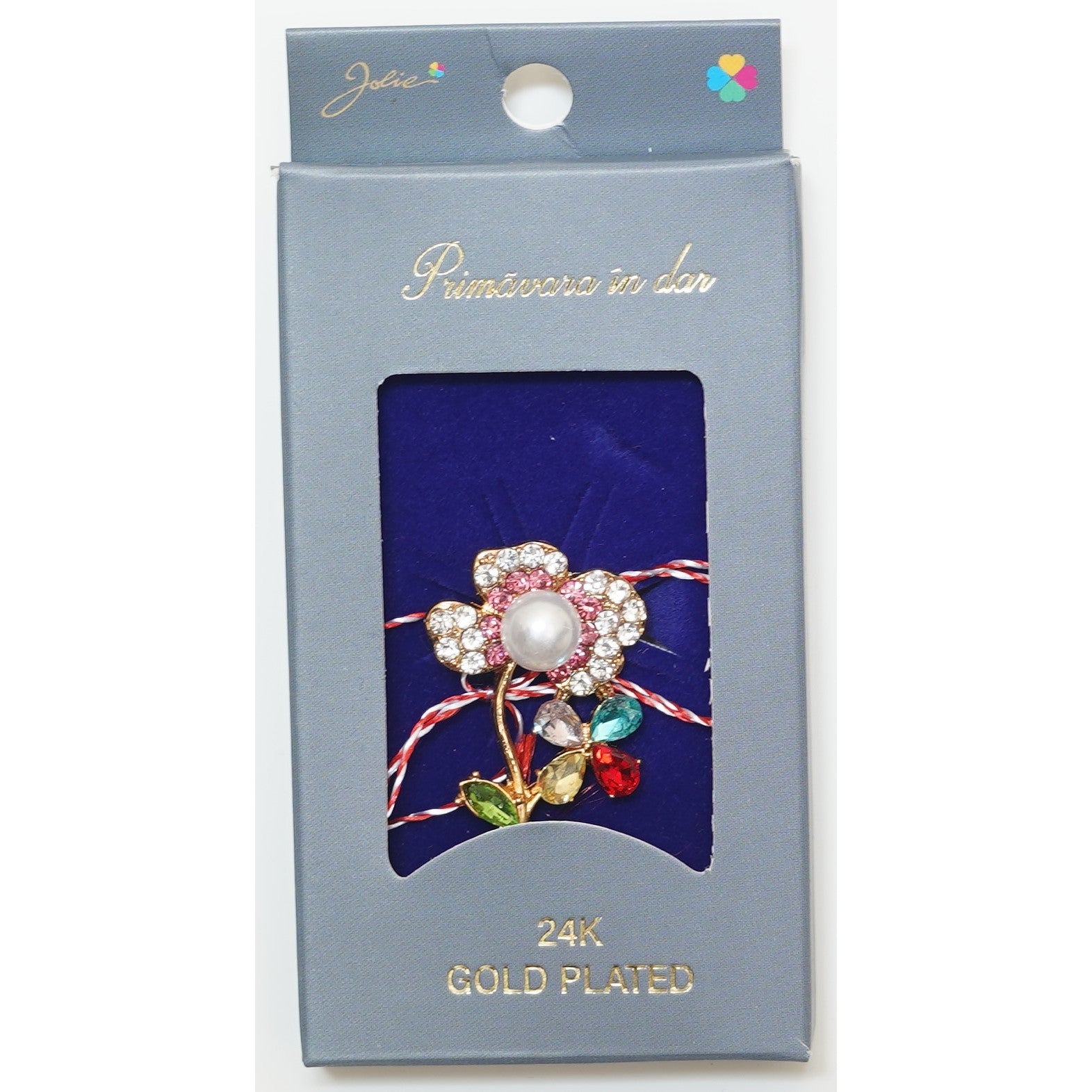Martisor Brosa Placata cu Aur 24K, Dimensiune Brosa Aprox 2- 3 cm, Model 1-0
