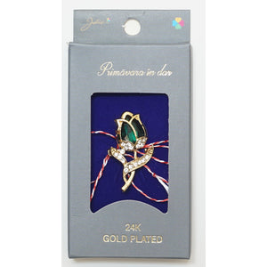 Martisor Brosa Placata cu Aur 24K, Dimensiune Brosa Aprox 2- 3 cm, Model 13-0