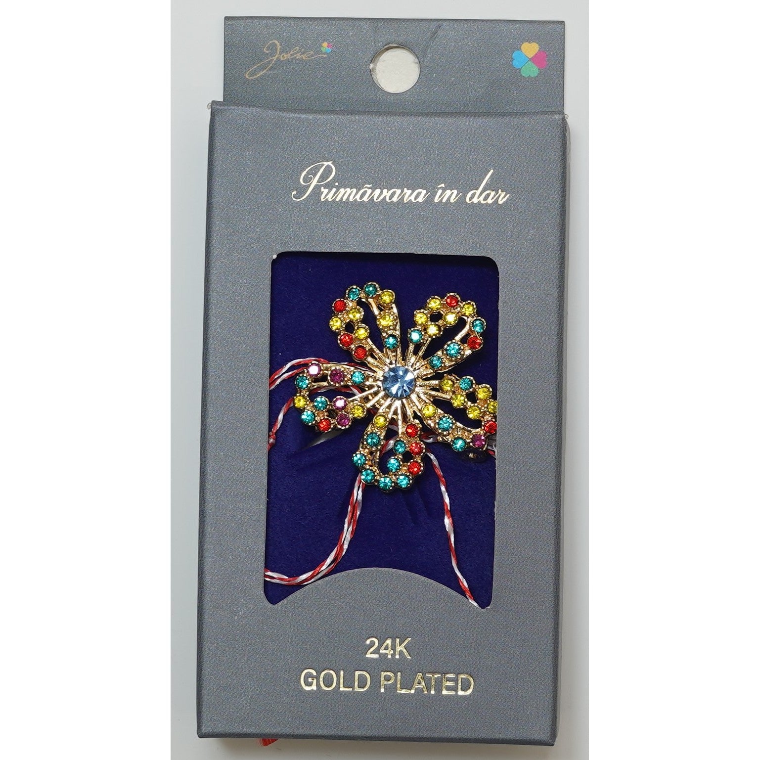 Martisor Brosa Placata cu Aur 24K, Dimensiune Brosa Aprox 2- 3 cm, Model 14-0