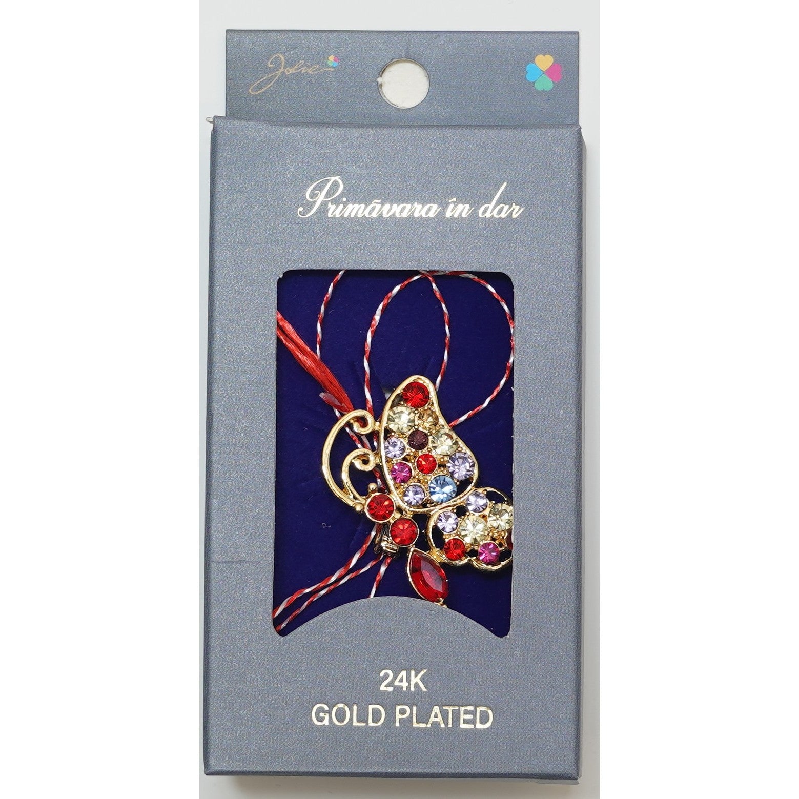 Martisor Brosa Placata cu Aur 24K, Dimensiune Brosa Aprox 2- 3 cm, Model 16-0