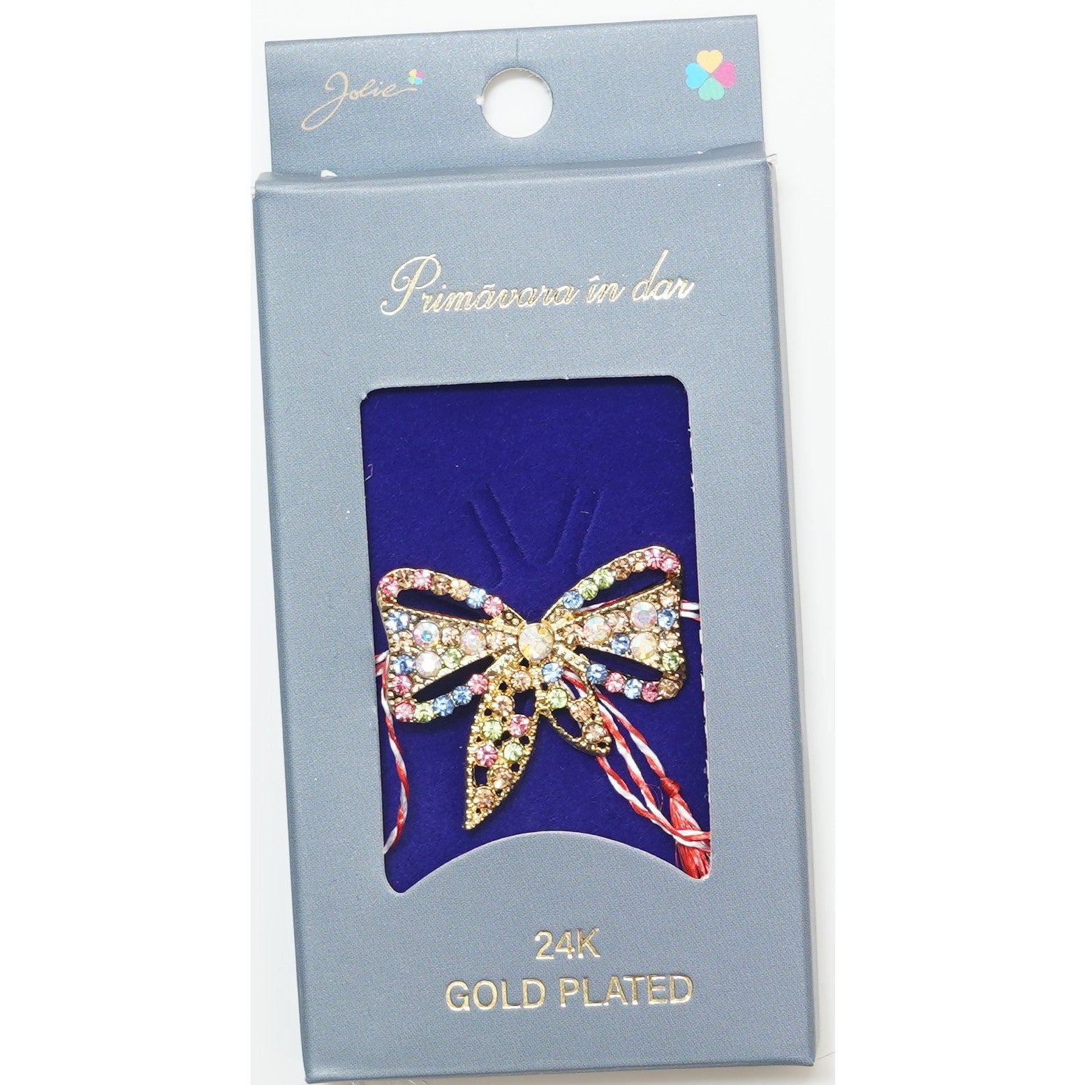 Martisor Brosa Placata cu Aur 24K, Dimensiune Brosa Aprox 2- 3 cm, Model 17-0