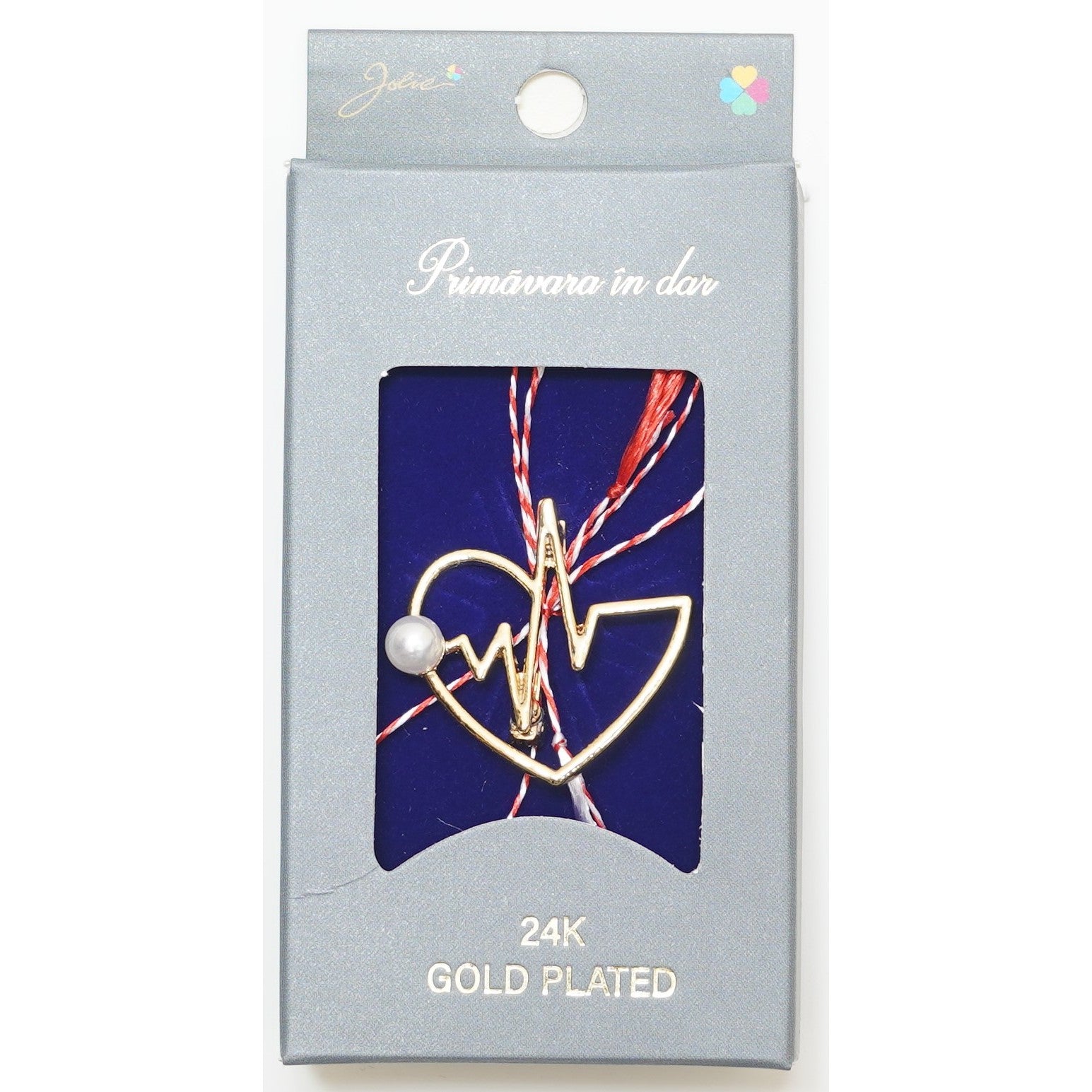 Martisor Brosa Placata cu Aur 24K, Dimensiune Brosa Aprox 2- 3 cm, Model 19-0